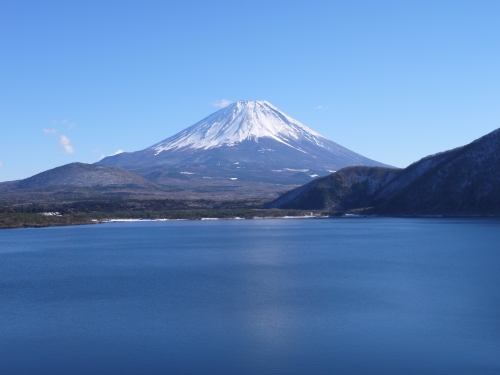本栖湖の富士山の写真12