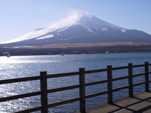 山中湖親水公園の富士山の写真2