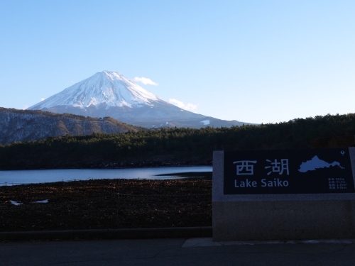 西湖の富士山の写真1