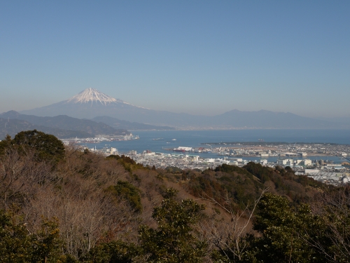 日本平　山頂吟望台の富士山の写真1