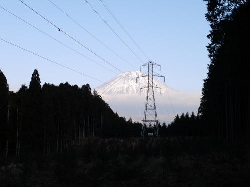 小田貫湿原の富士山の写真1
