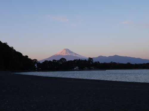 大瀬崎の富士山の写真1