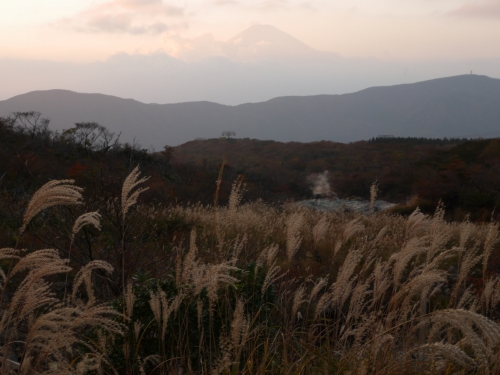 大涌谷の富士山の写真4
