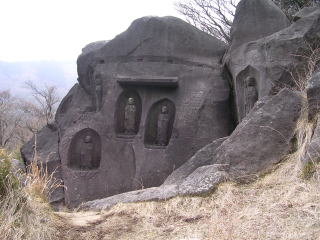 The stone Buddhist image(Japan)