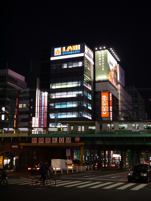 新橋駅の夜景11